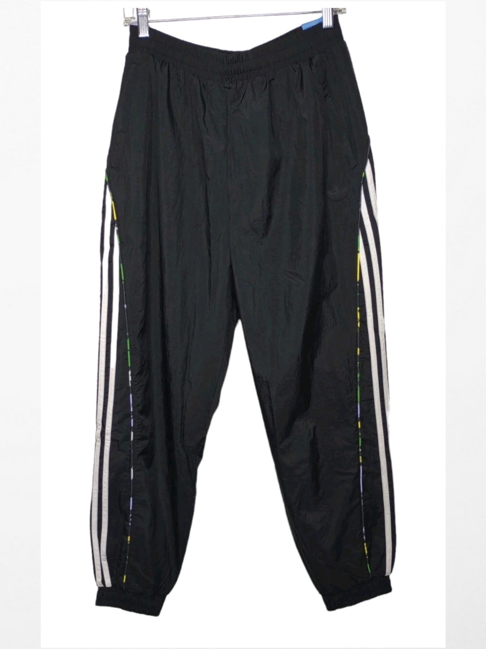 Adidas Black Jogger Track Pants with Side Stripes